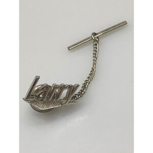 Silver Tone "Larry" Tie Tack